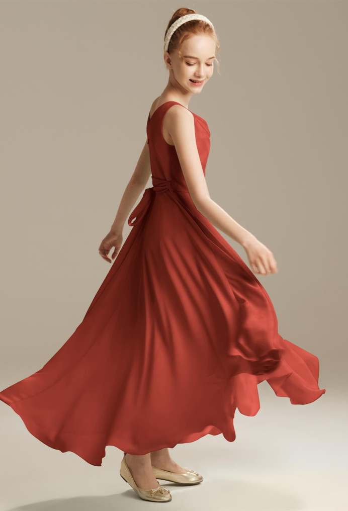AW Thermal Rust  Junior Bridesmaid Dresses