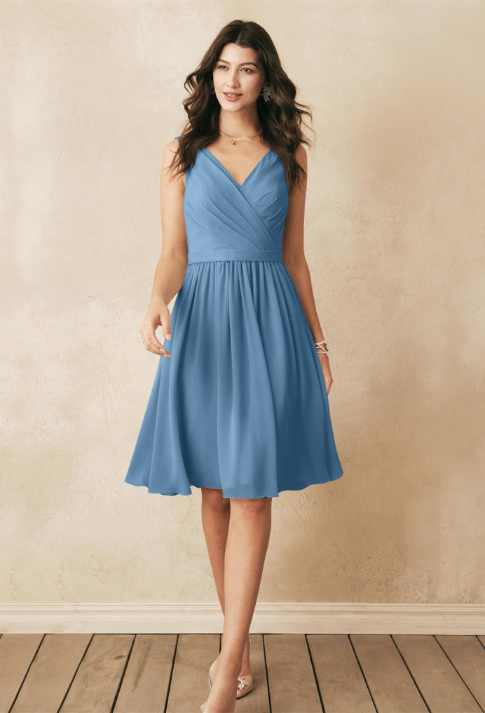 AW Vivien Dusty Blue  Plus Size Dresses
