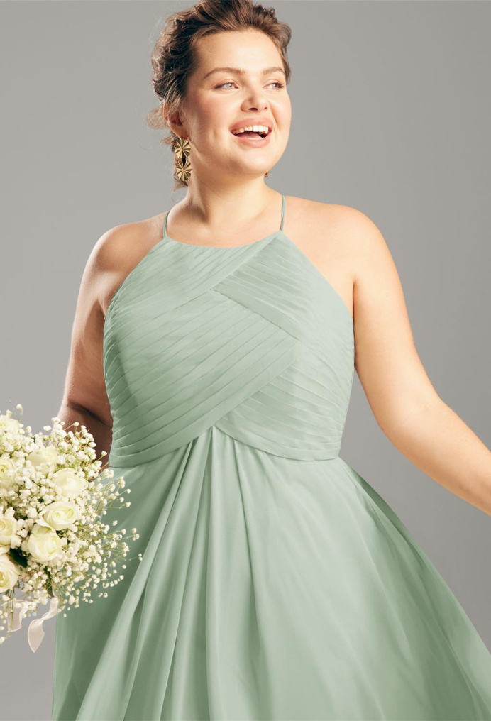 AW Aderes Sage Green  Plus Size Dresses
