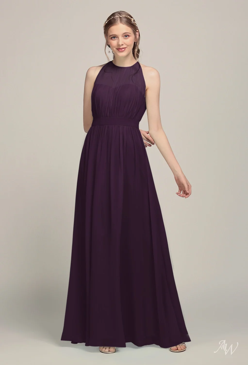 AW Dessa Grape Bridesmaid Dresses | AW.Bridal UK