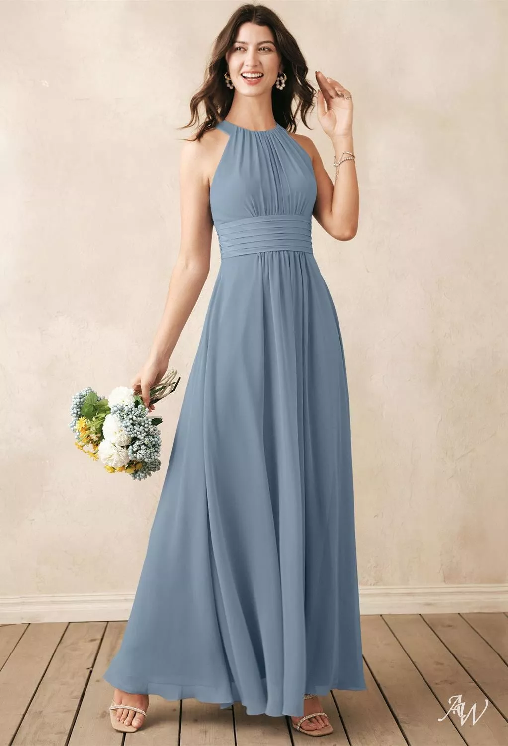 pastel blue bridesmaid dresses uk V Neck Bridesmaid Maxi Dress In Light Blue  FS Collection (London)