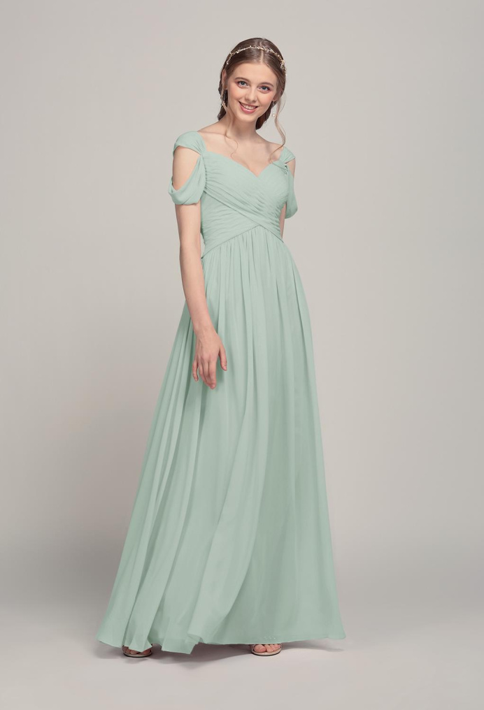 AW Janette Sage Green  Maternity Bridesmaid Dresses