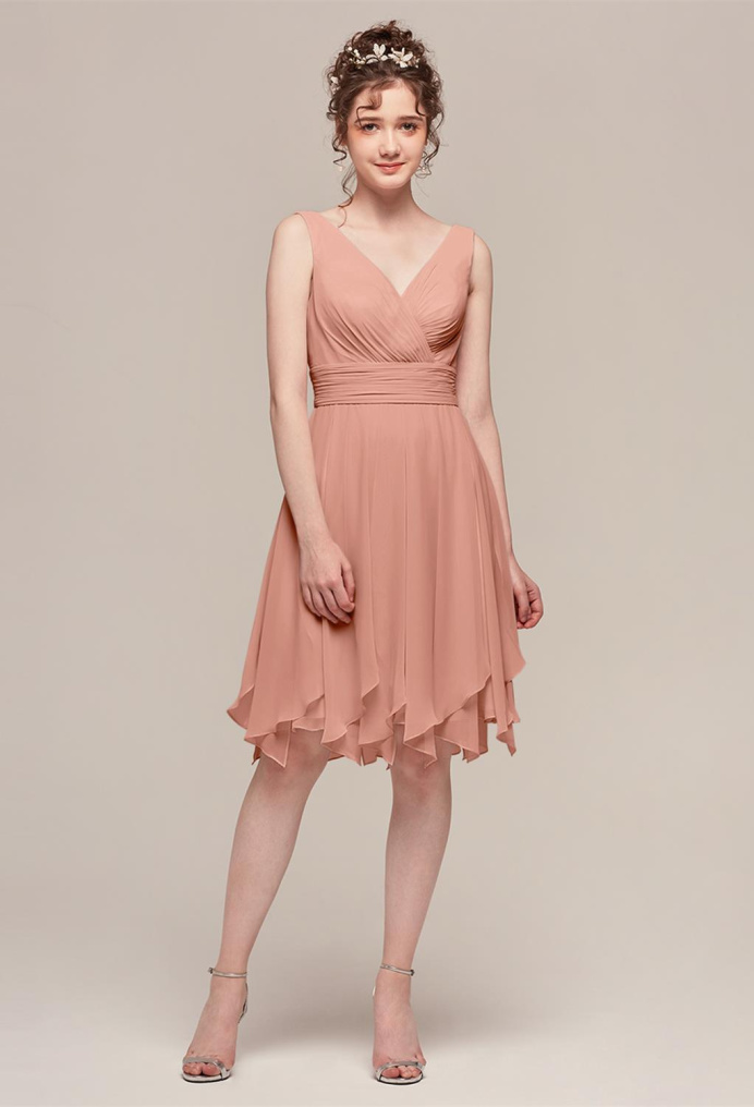 AW Gloria Rose Pink  Short Bridesmaid Dresses