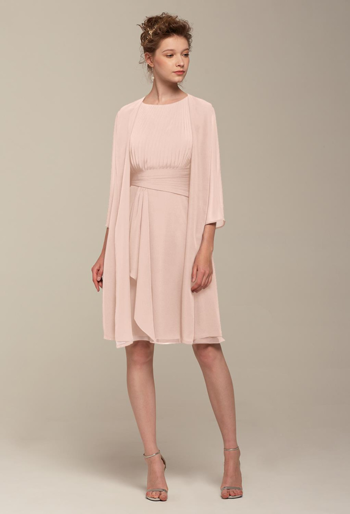 AW Connie Pearl Pink  Short Bridesmaid Dresses