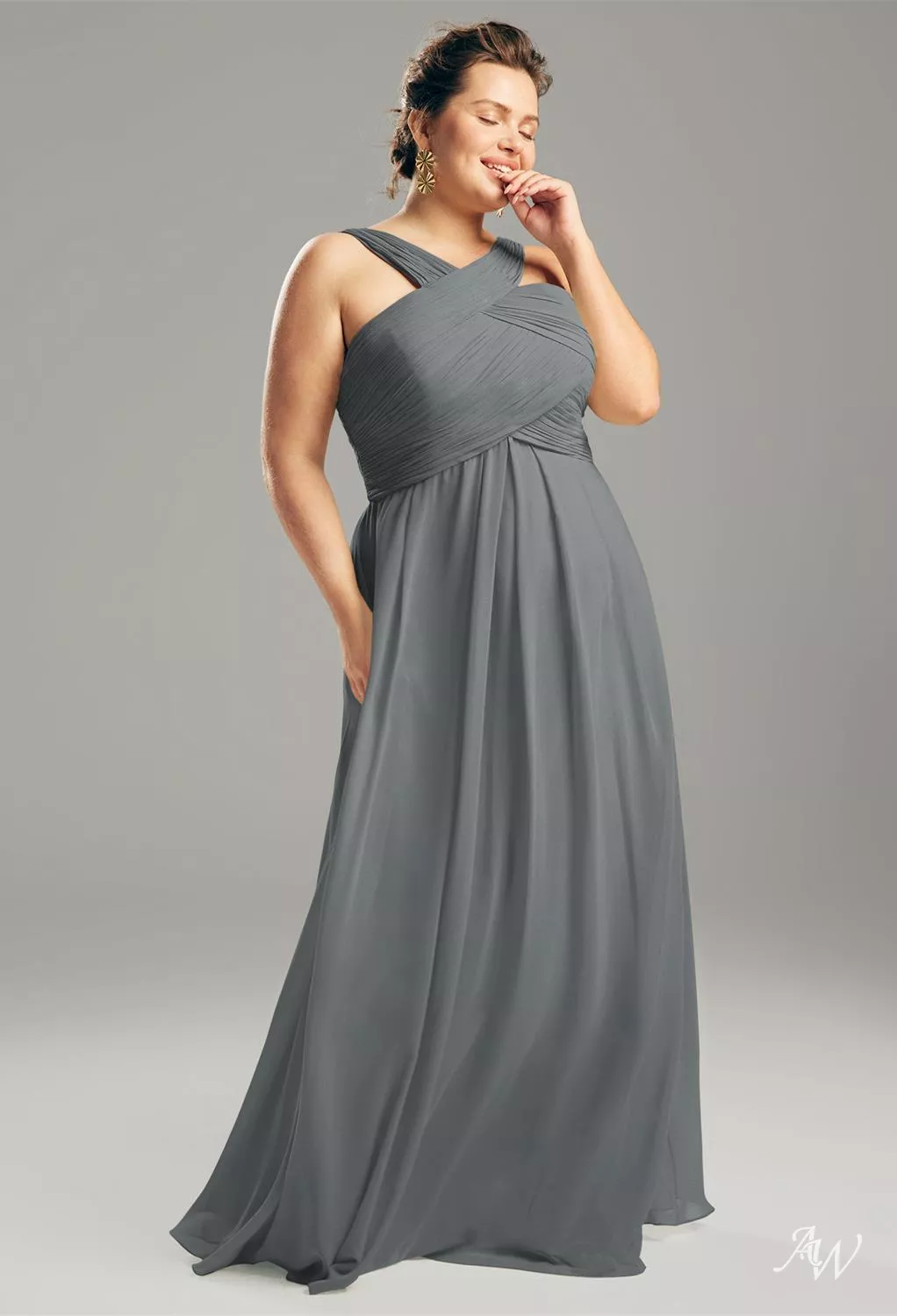 sachin and babi light blue dress Stunning Steel Gray Bridesmaid Dresses for a Chic Wedding Party – BABARONI  UK main image 0