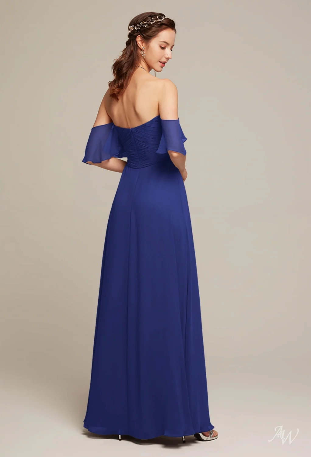 royal blue off the shoulder bridesmaid dress Off the Shoulder Short Royal Blue Prom Dresses, Short Off Shoulder Roy –  jbydress main image 1