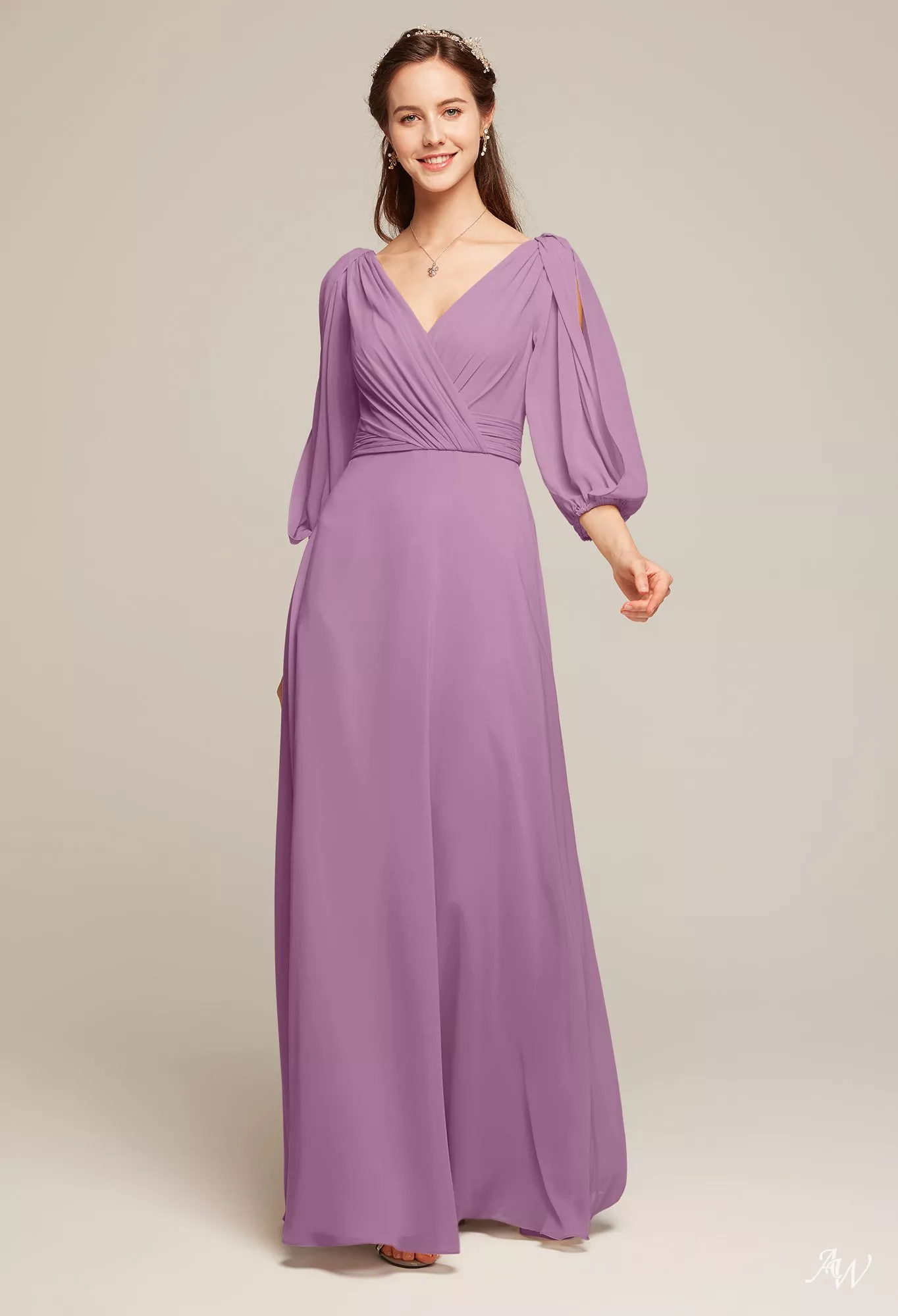 orchid bridesmaid dresses uk Ellen Chiffon Dress