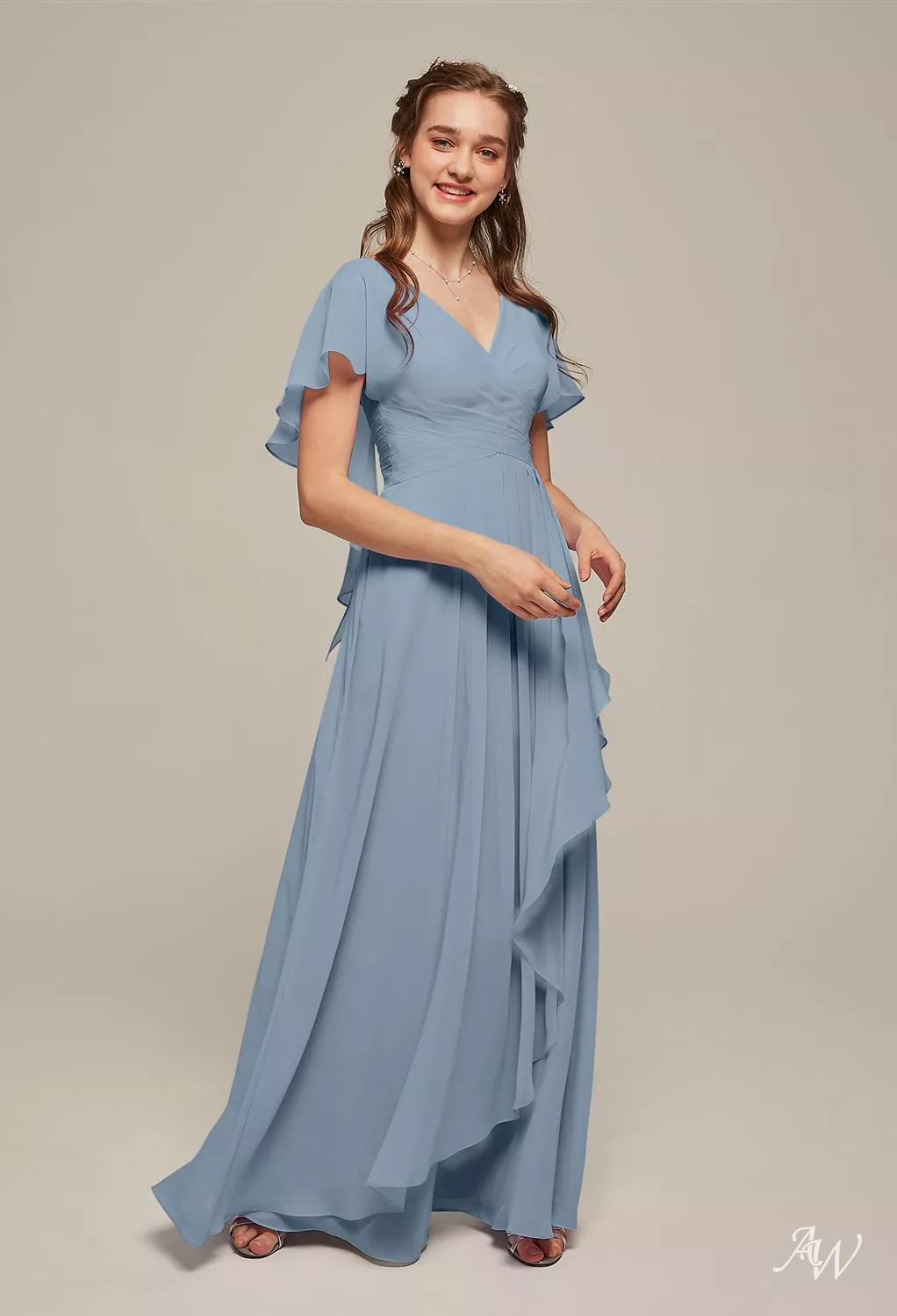 AW Clarice Light Dusty Blue Bridesmaid Dresses
