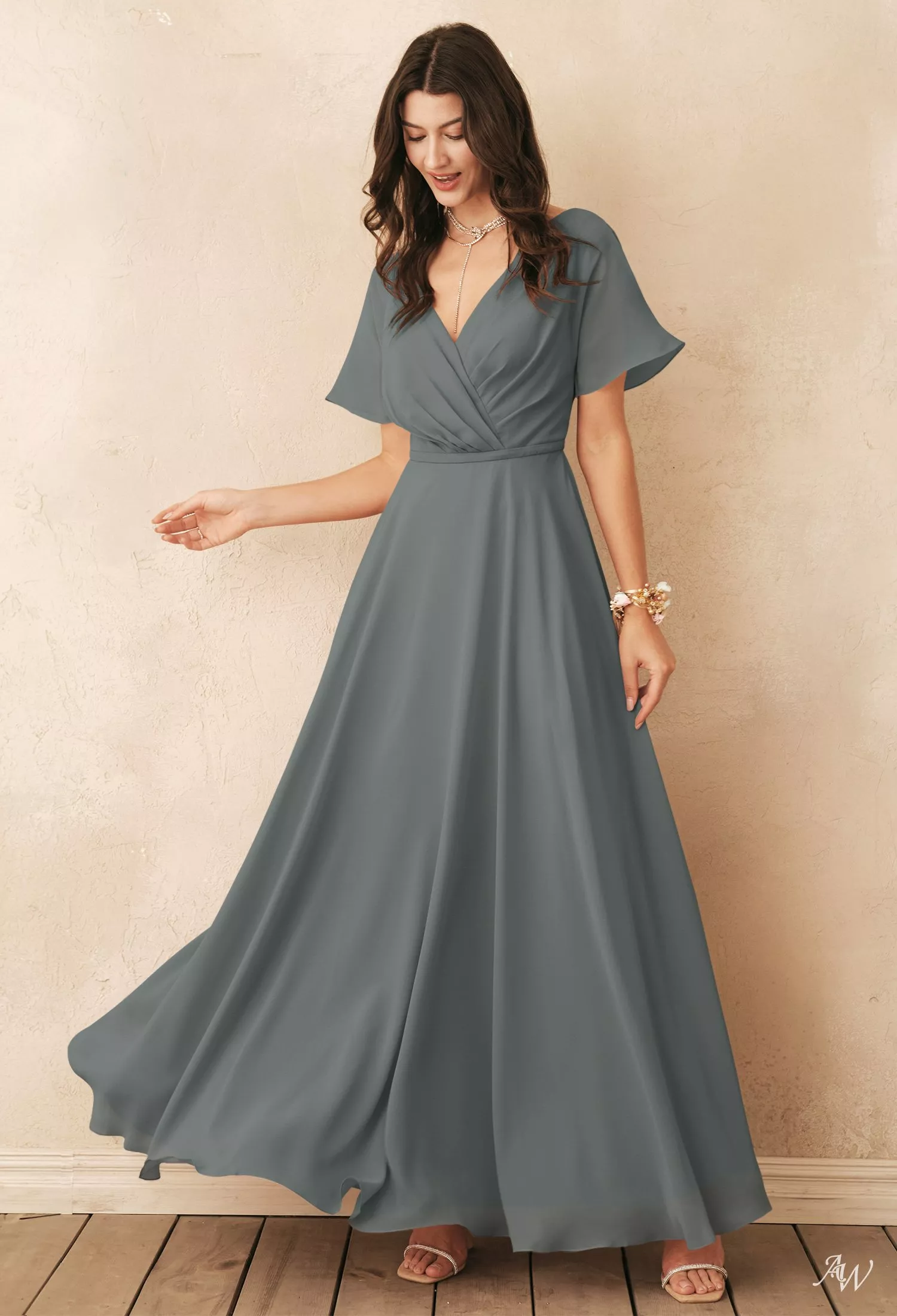 organic cotton knit dress Boho Embroidered Color:denim dark wash