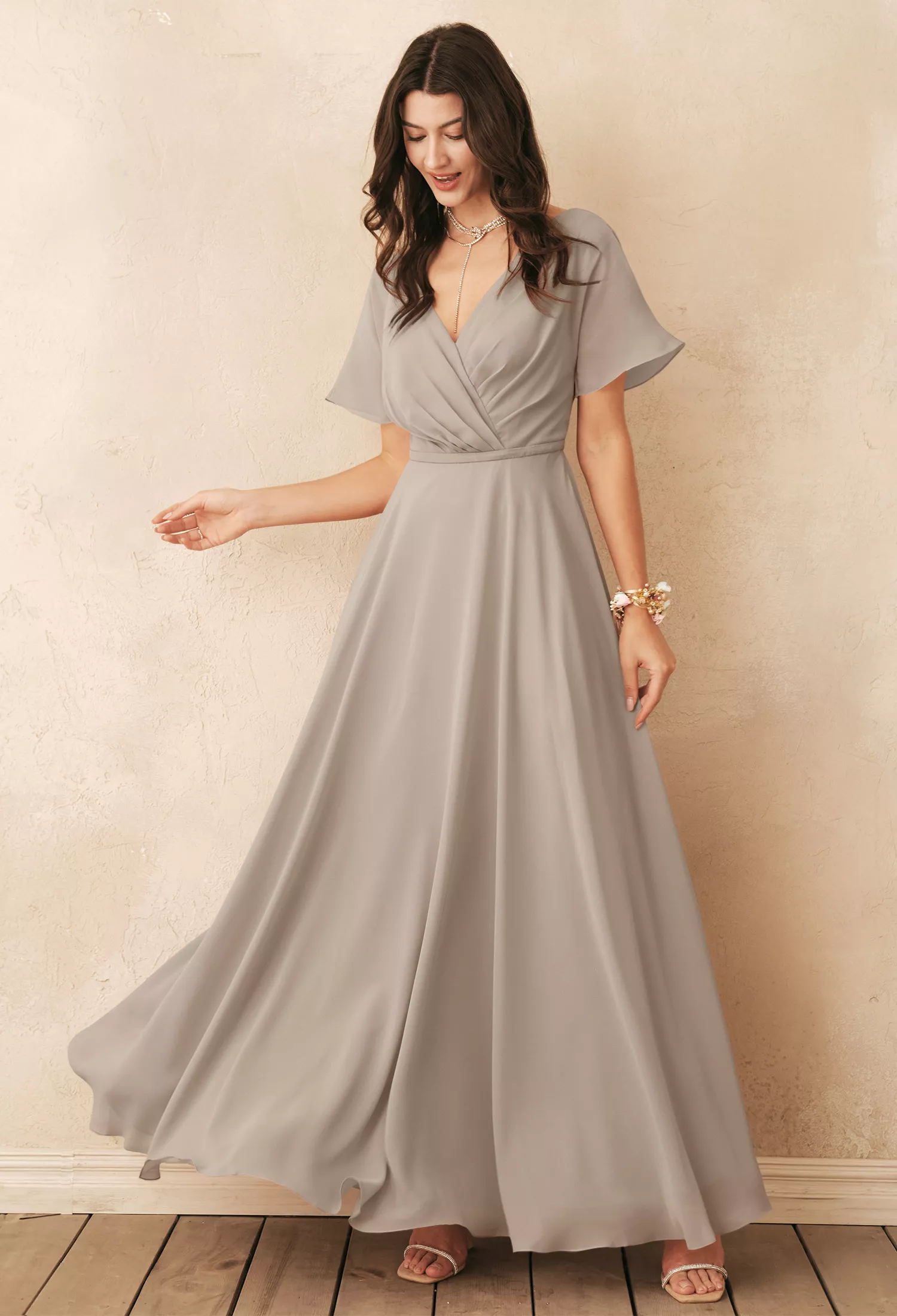 Taupe Plus Size Dresses | AW.Bridal UK