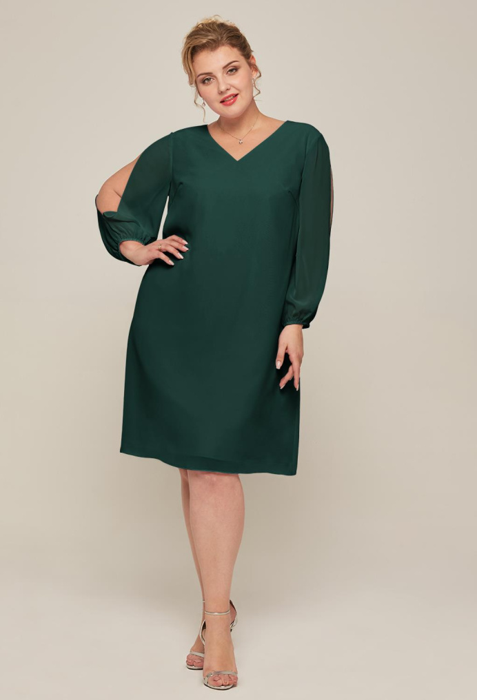 AW Trista Dark Emerald  Plus Size Dresses