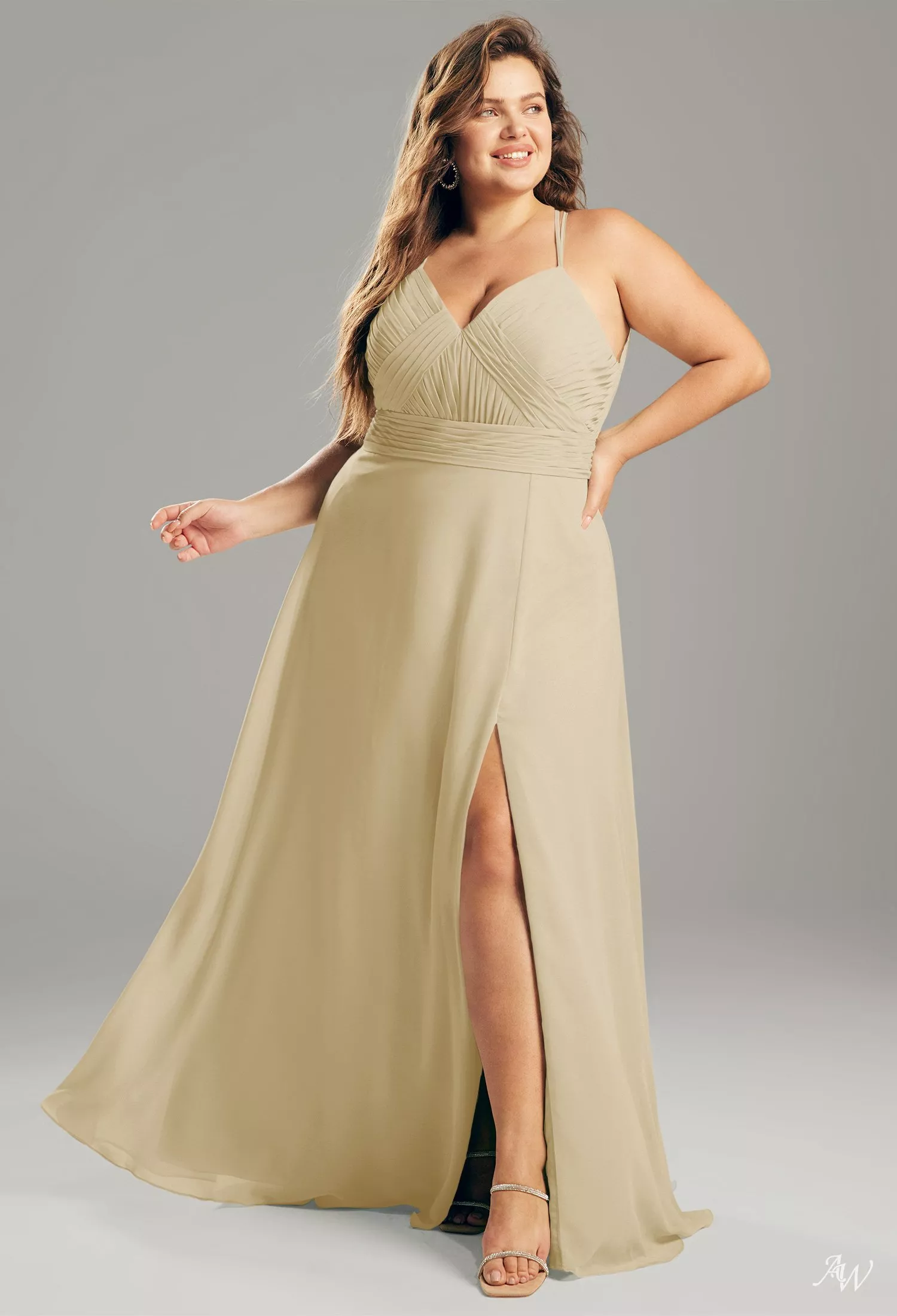 AW Dixie Champagne Bridesmaid Dresses UK