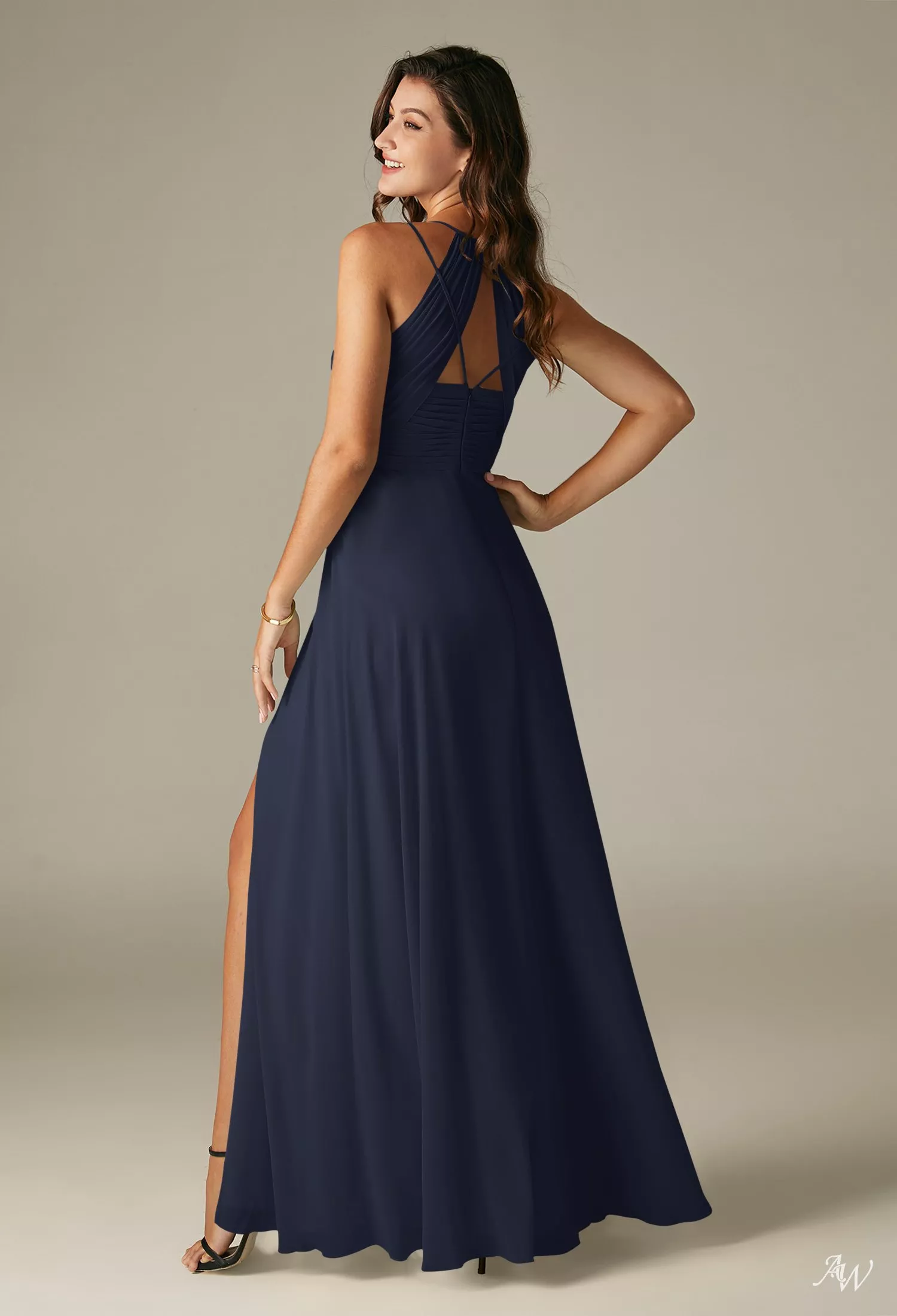 AW Dixie Dark Navy Bridesmaid Dresses | AW.Bridal UK
