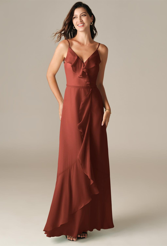 AW Afflatus Rust  Wedding Guest Dresses