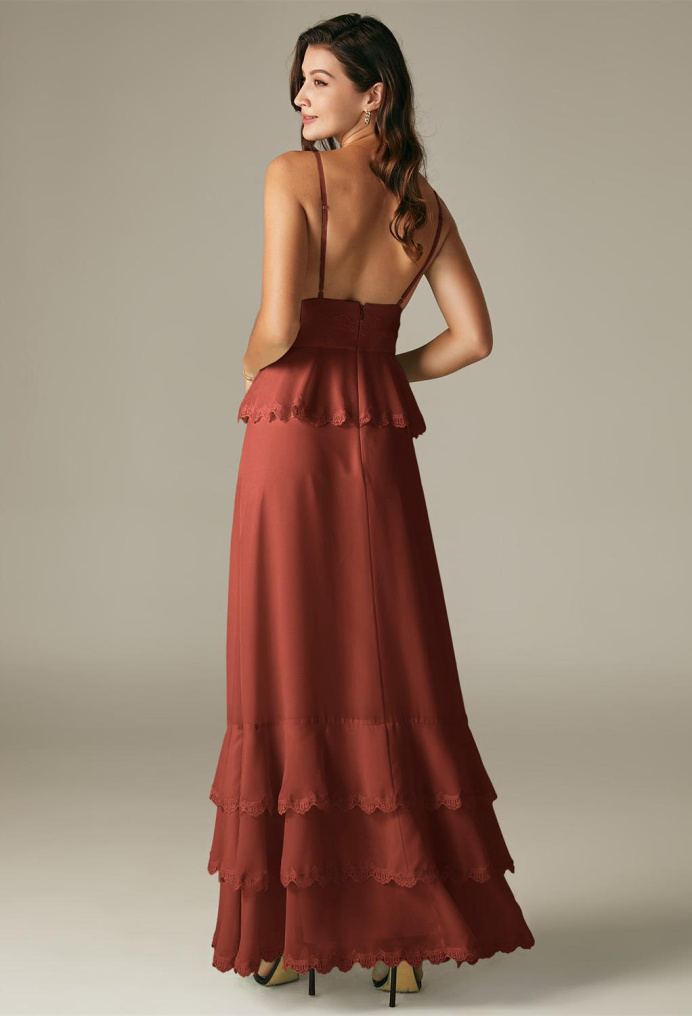 AW Khanum Rust  Wedding Guest Dresses