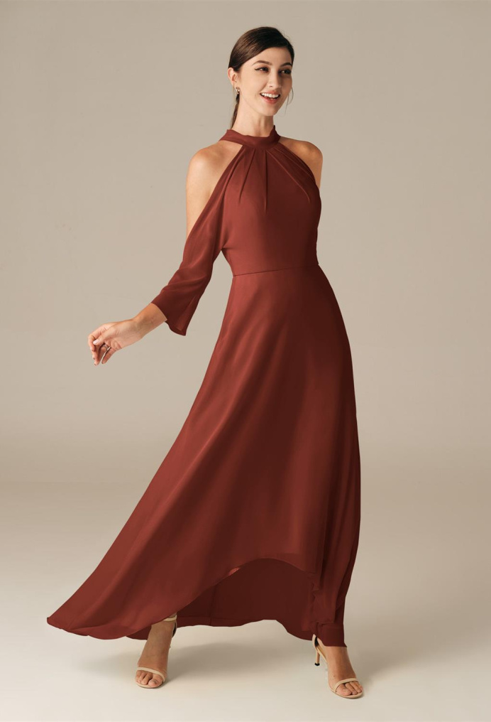 AW Conbrio Rust  Wedding Guest Dresses