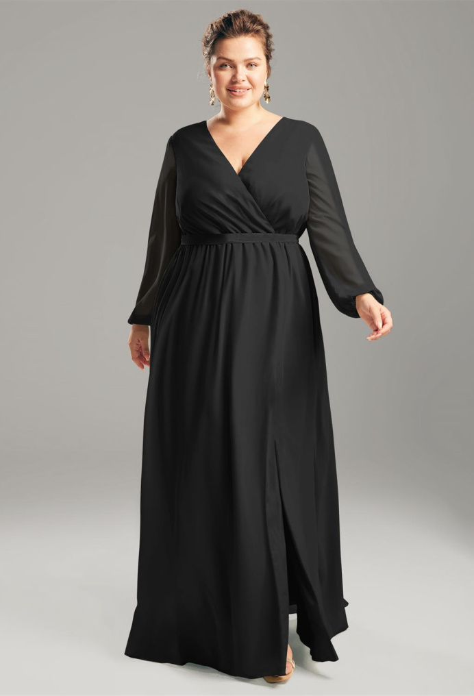 AW Adelle Black  Plus Size Dresses