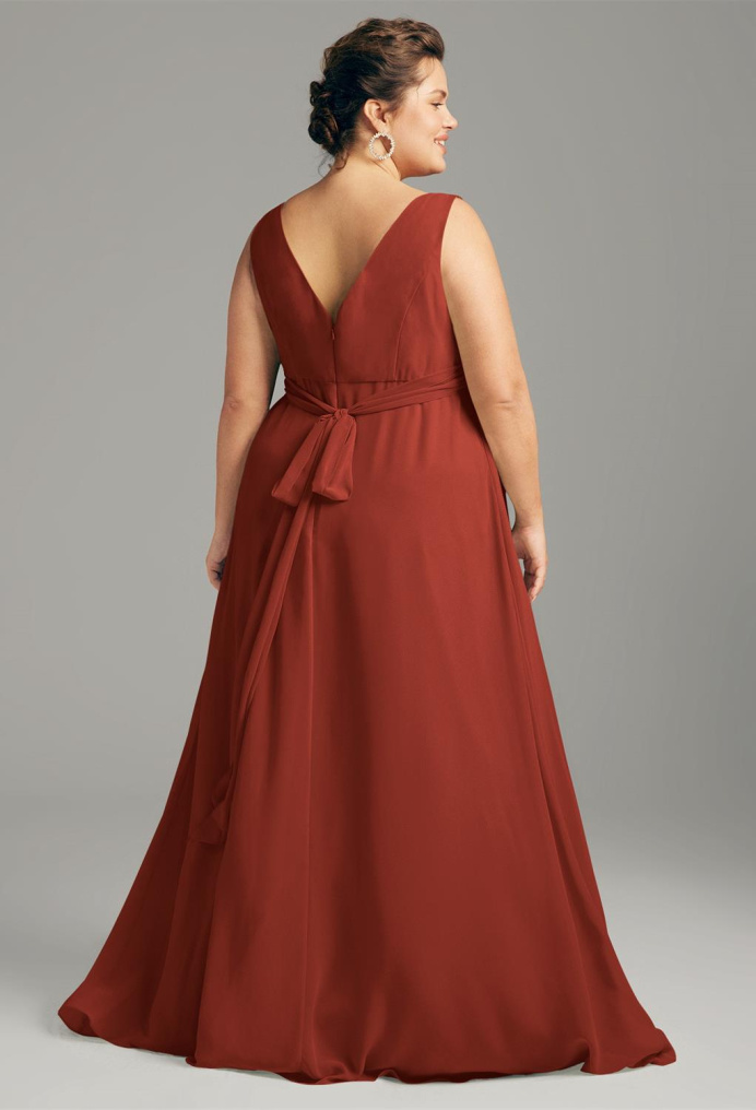 AW Hilaria Rust  Plus Size Dresses