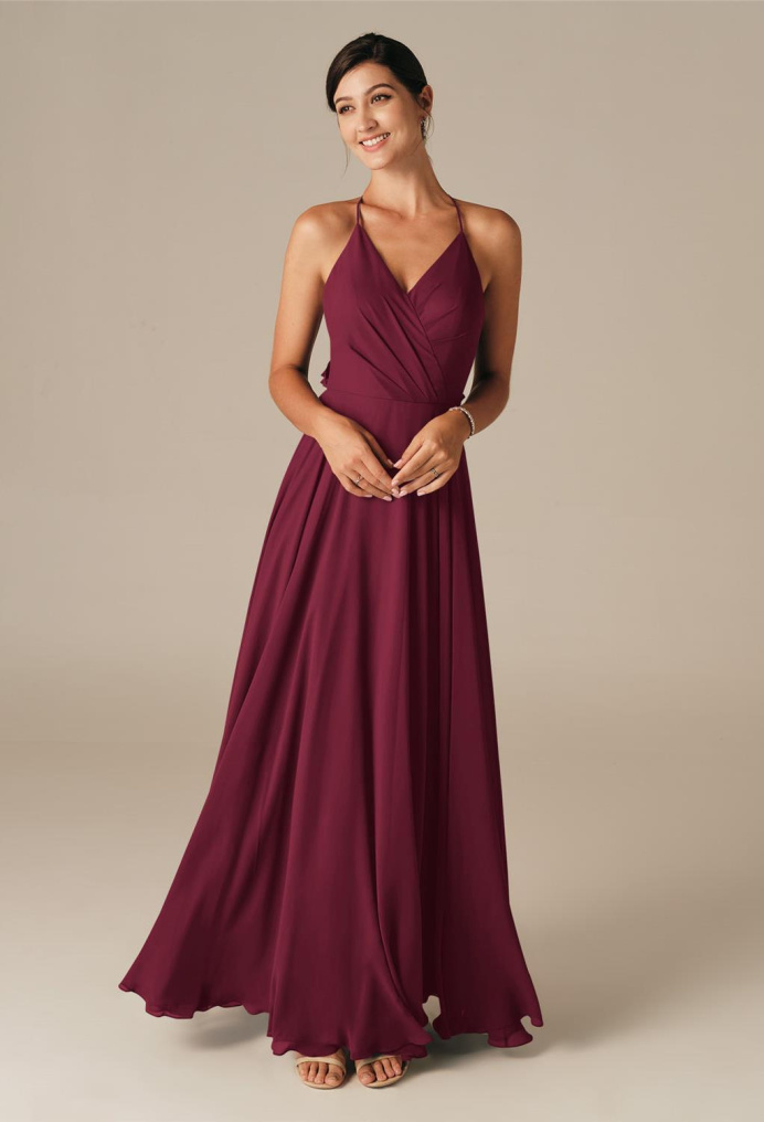 AW Larry Burgundy  Maternity Bridesmaid Dresses