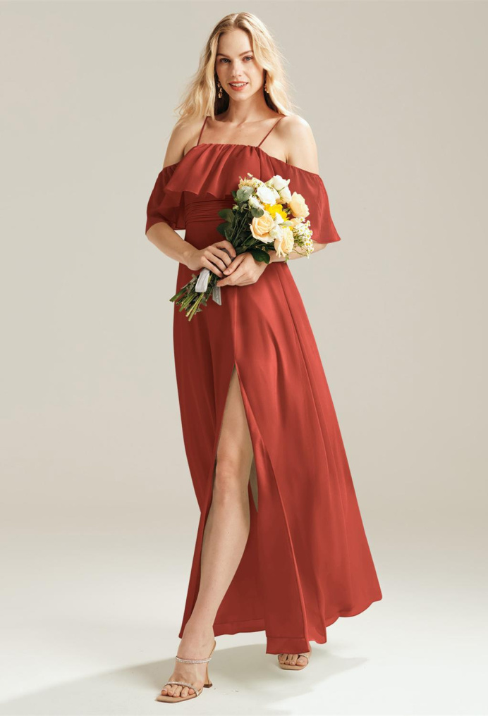 AW Bertie Rust  Maternity Bridesmaid Dresses