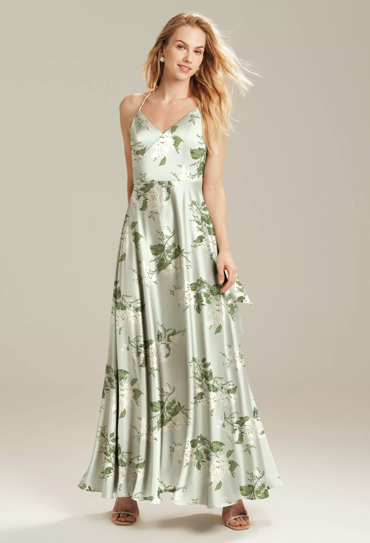 bridesmaid maternity dresses uk Plunge Maternity Chiffon Bridesmaid Dress main image 1