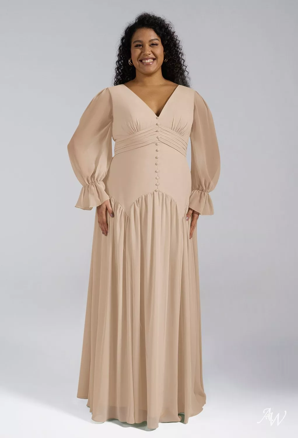 AW Alma Champagne Bridesmaid Dresses | AW.Bridal UK