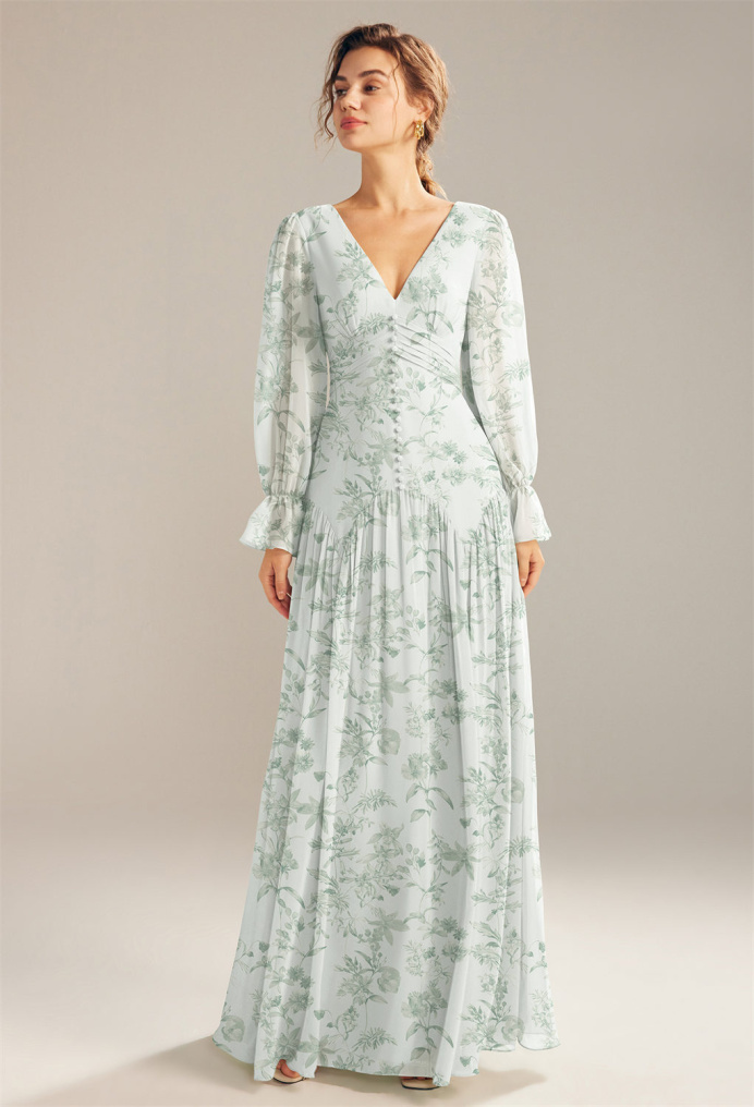 AW Alma Verdant Wilds  Floral Bridesmaid Dresses