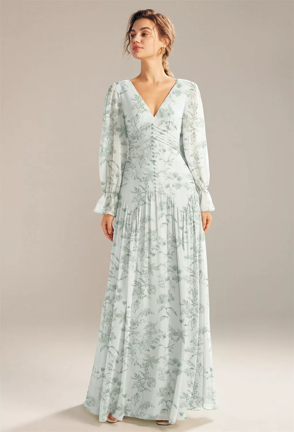 Long Sleeves Country Wedding Guest Dresses | AW.Bridal UK