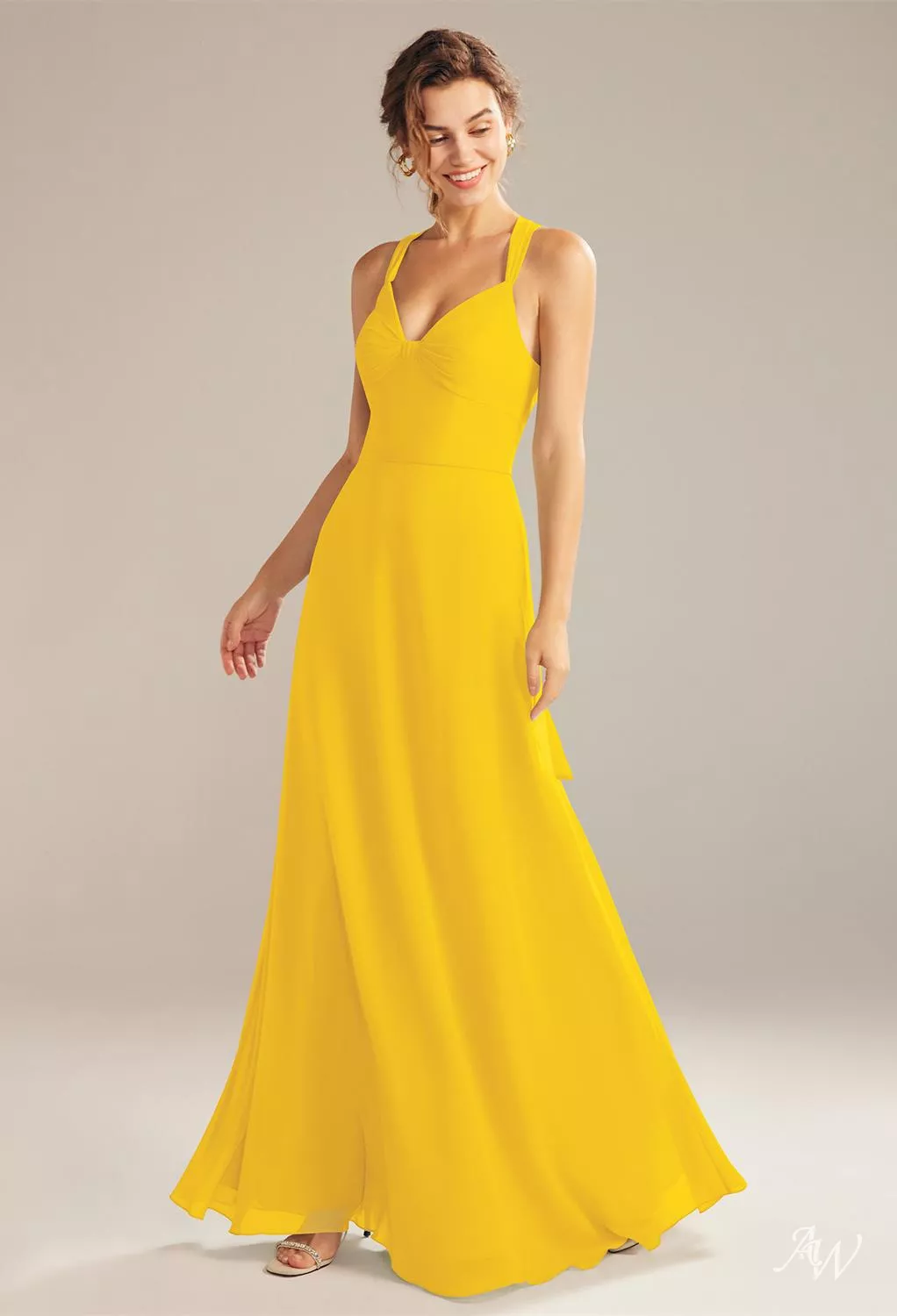 AW Joie Mustard Yellow Bridesmaid Dresses UK
