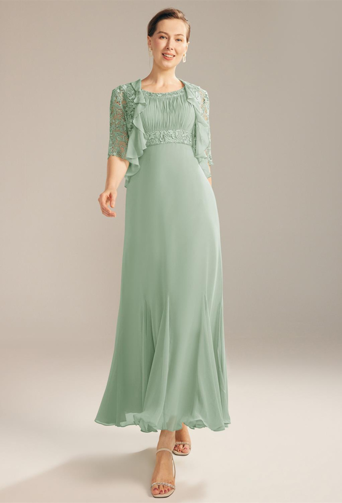 AW Rosalia Sage Green  Mother of the Bride Dresses