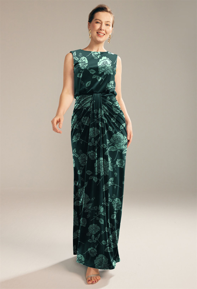AW Eulalia Emerald Ethereal Rose  Mother of the Bride Dresses