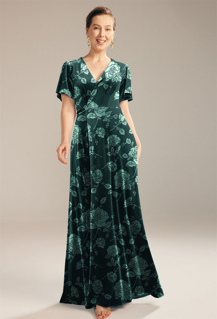 AW Conch Emerald Ethereal Rose  Mother of the Bride Dresses