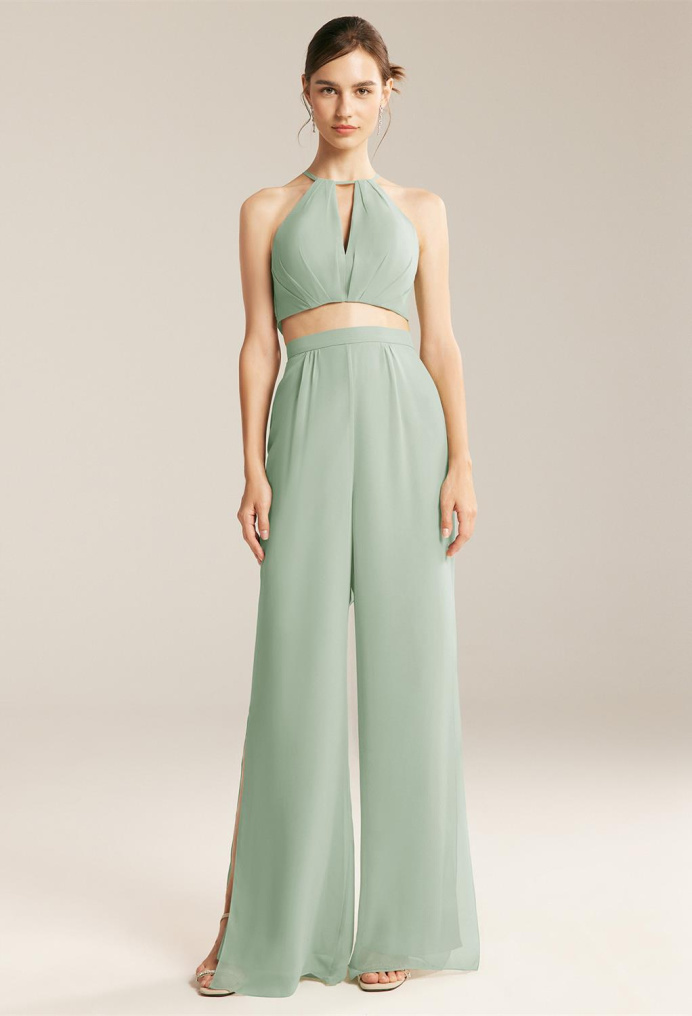 AW Lathan Sage Green  Pants Bridesmaid Dresses