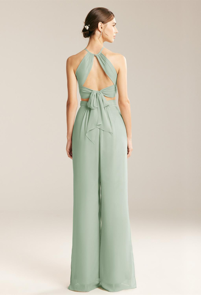 AW Lathan Sage Green  Pants Bridesmaid Dresses