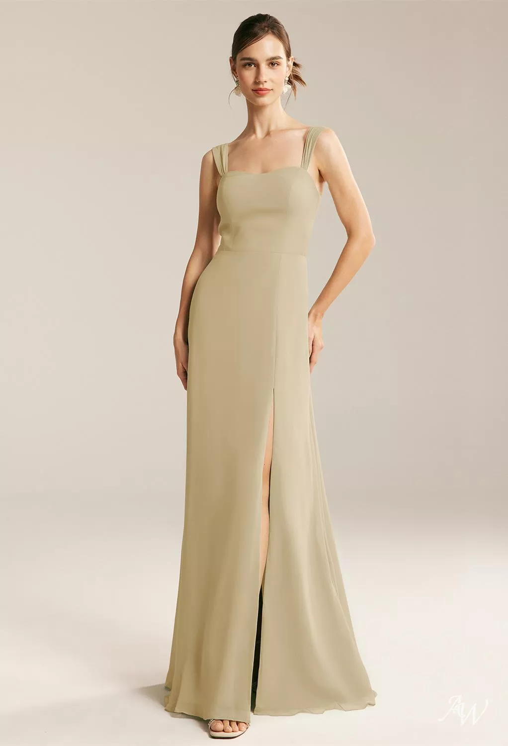 sachin and babi light blue dress Light Champagne Bridesmaid Dresses main image 1