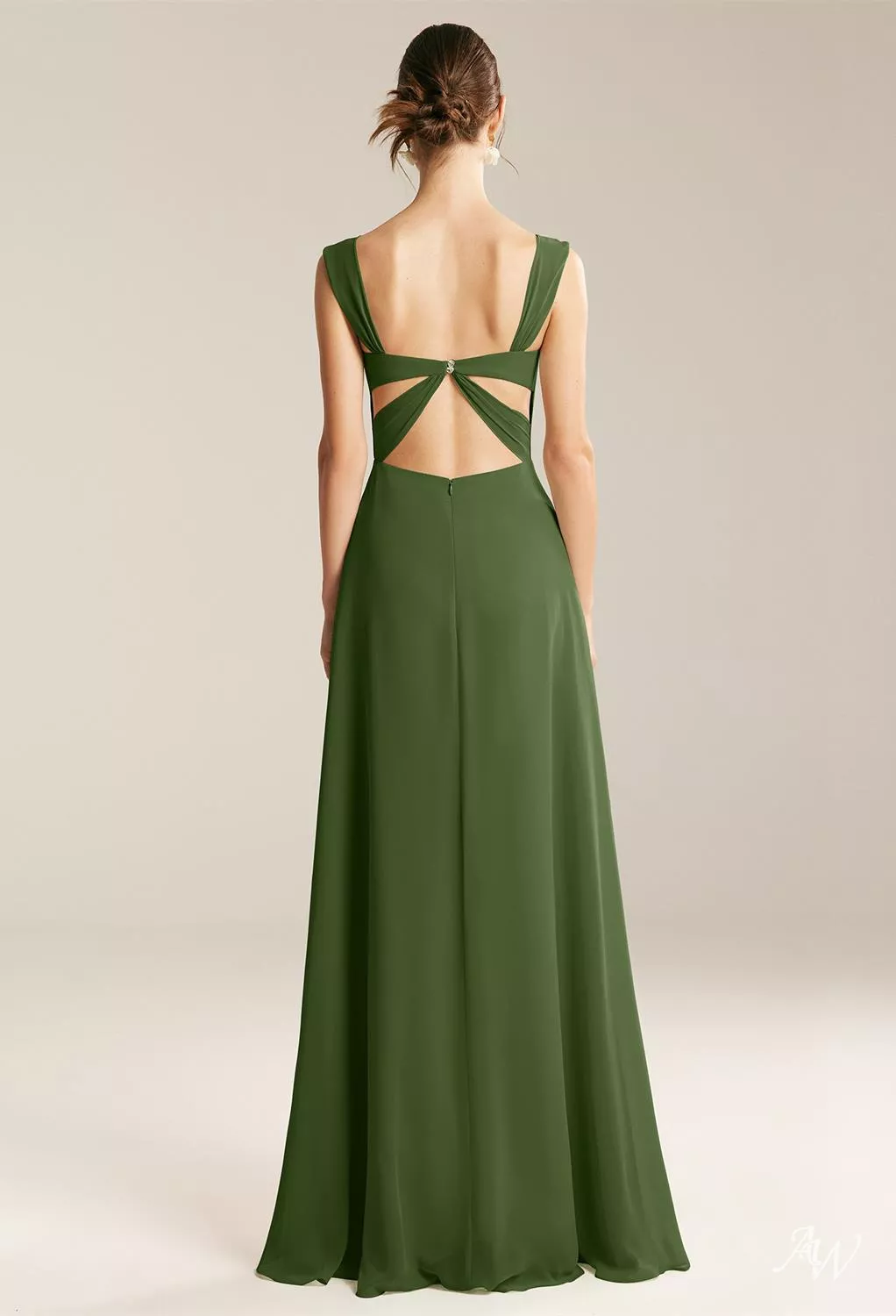 AW Rachel Green Olive Bridesmaid Dresses | AW.Bridal UK