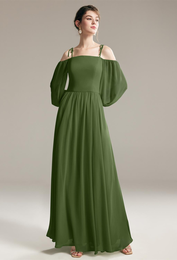 AW Nydia Green Olive  Convertible Bridesmaid Dresses