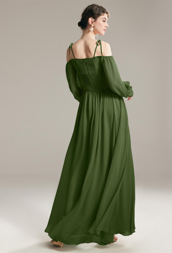 AW Nydia Green Olive  Convertible Bridesmaid Dresses
