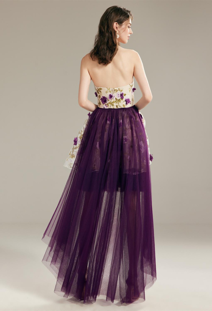 AW Jasper Grape  Floral Dresses
