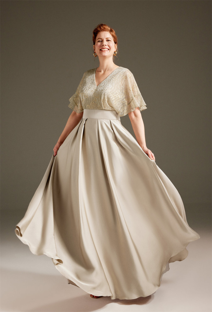 AW Margaret Champagne  Mother of the Bride Dresses