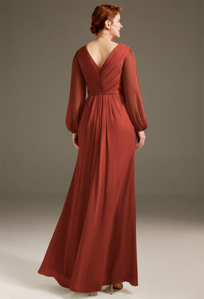 AW Olivine Rust  Mother of the Bride Dresses