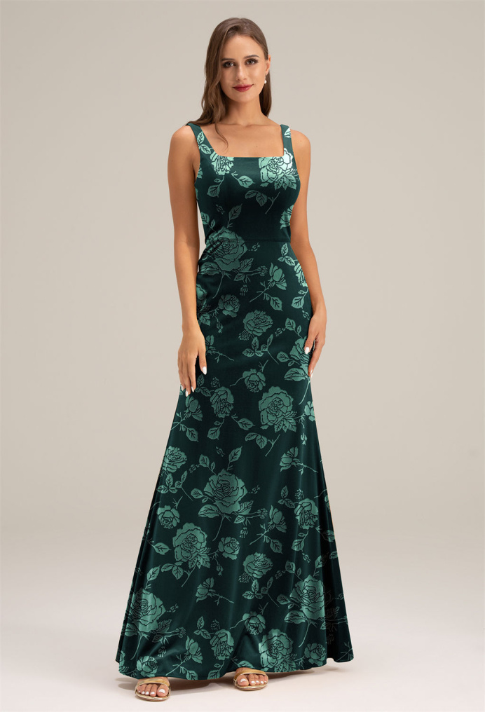AW Piano Emerald Ethereal Rose  Wedding Guest Dresses
