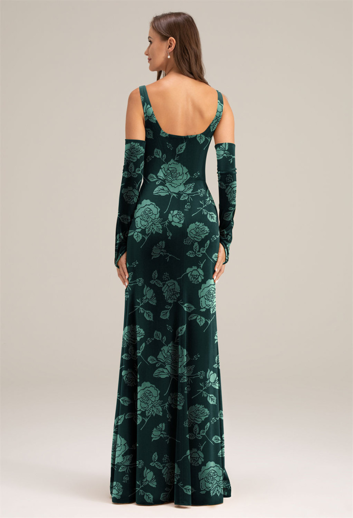 AW Piano Emerald Ethereal Rose  Wedding Guest Dresses