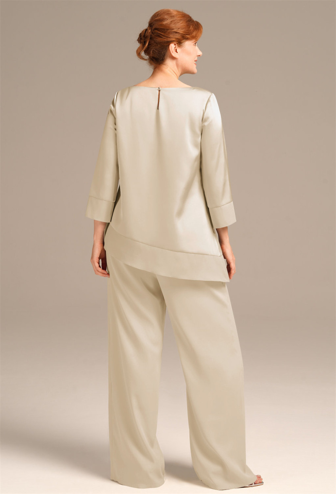 AW Madelyn Champagne  Pants Mother of the Bride Dresses