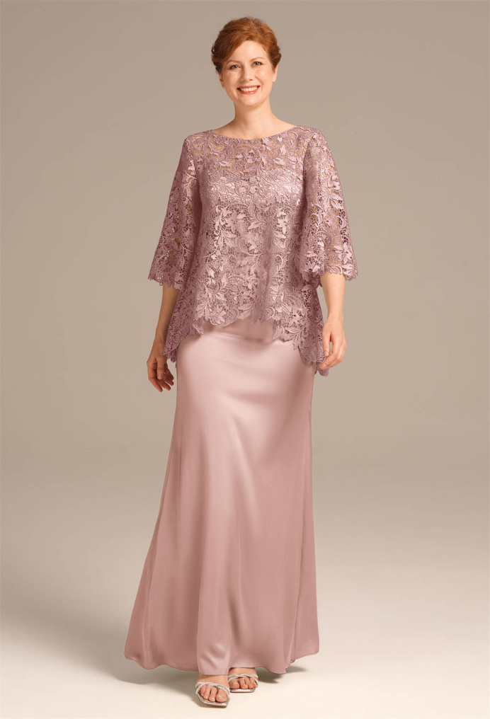 AW Milkwort Dusty Rose  Mother of the Bride Dresses