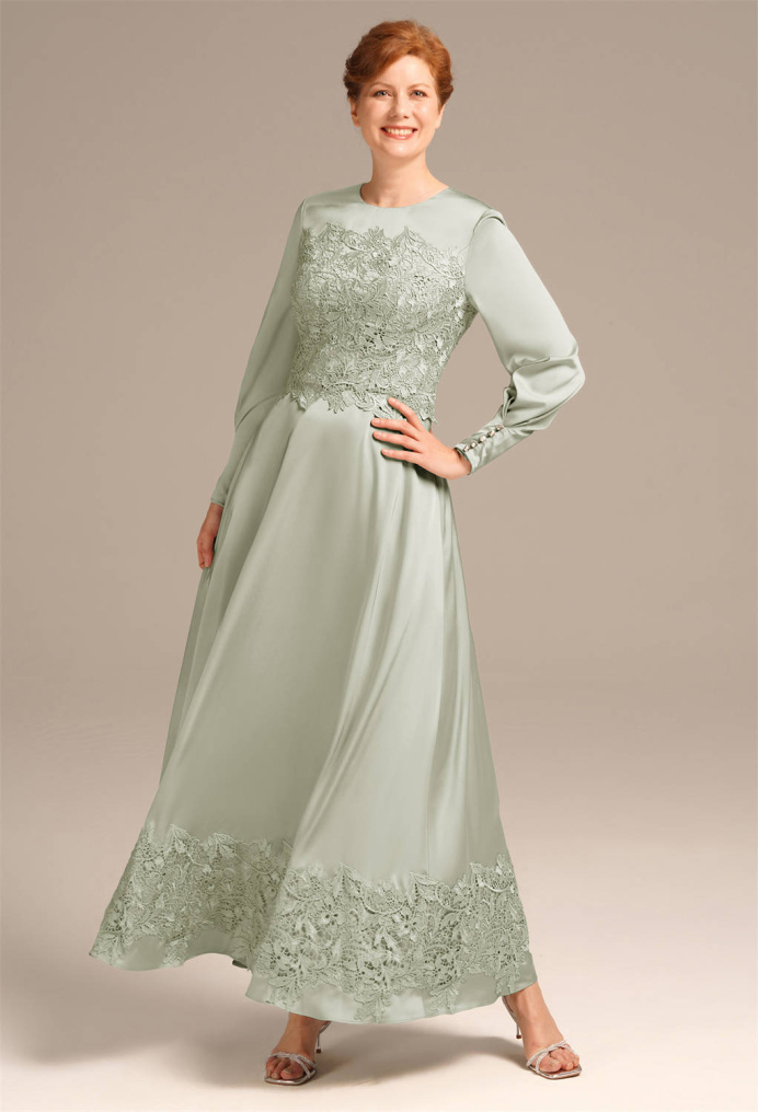AW Caliph Sage Green  Mother of the Bride Dresses