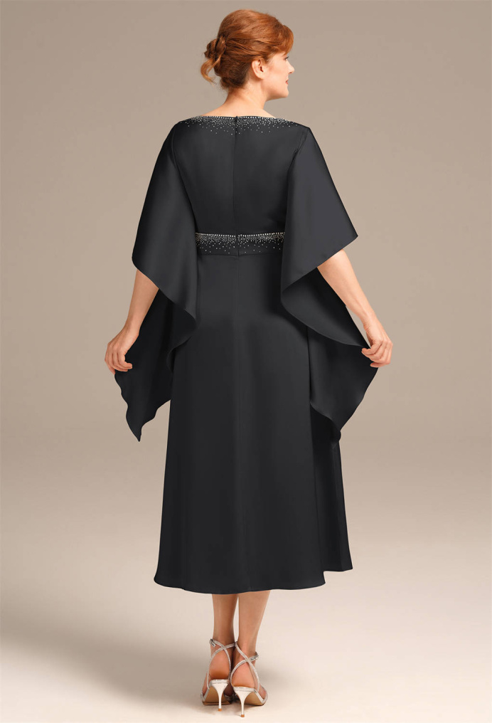AW Oiocoso Black Metallic  Mother of the Bride Dresses