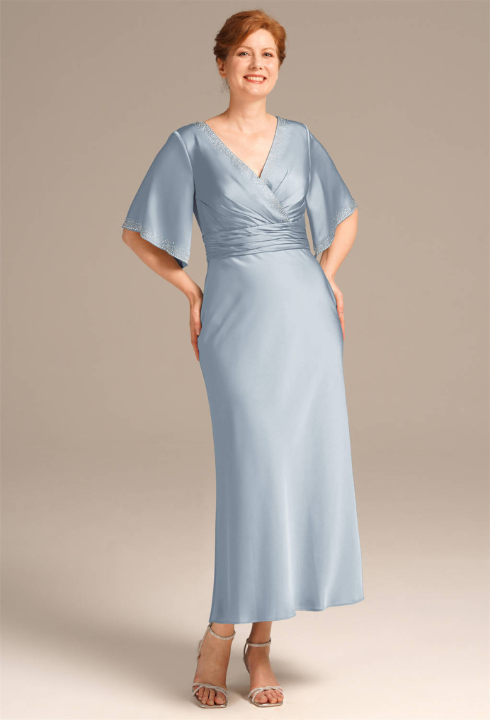 AW Oleander Dusty Blue  Mother of the Bride Dresses
