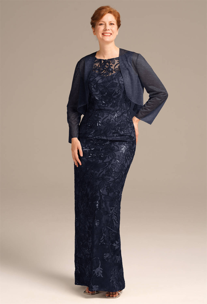 AW Queenie Navy  Mother of the Bride Dresses
