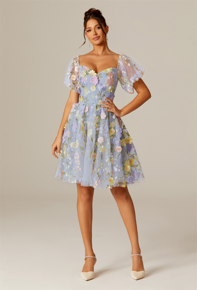 AW Cecilia Sky Blue  Dresses